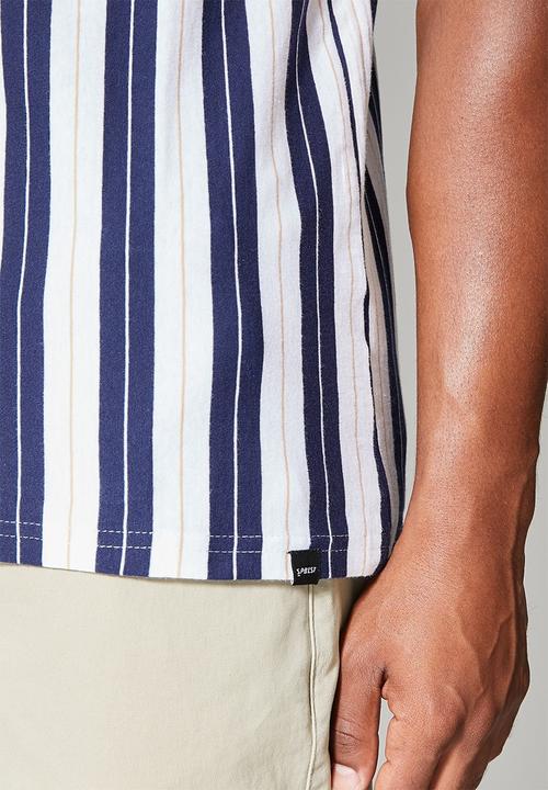 Superbalist - Nate short sleeve vertical stripe tee - multi