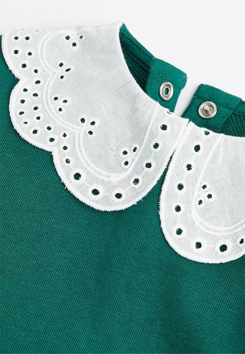 H&M - Sweatshirt - green/white