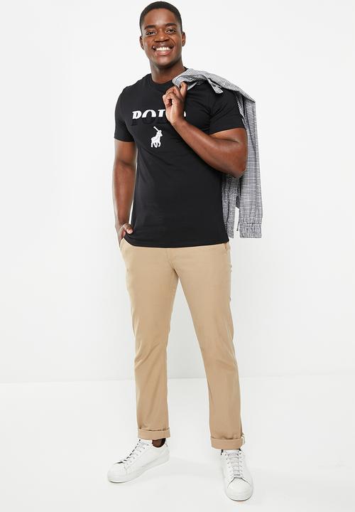 POLO - Mens logo short sleeve tee - black