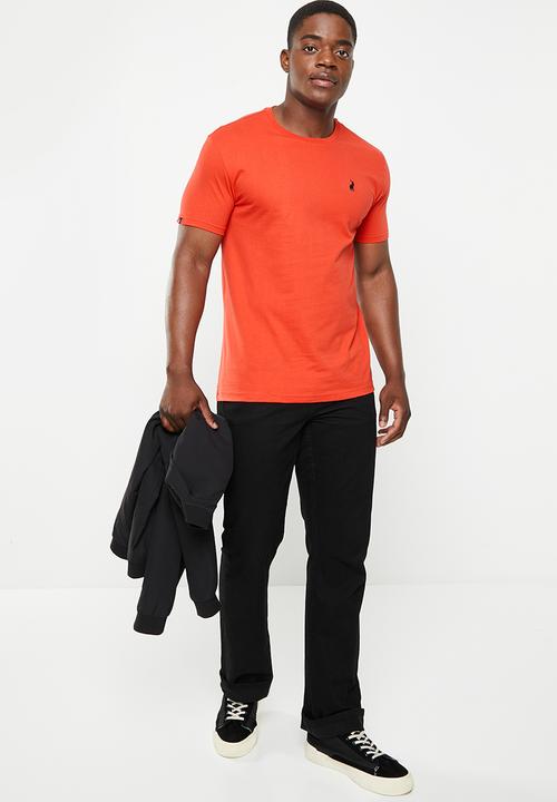 POLO - Mens crew neck short sleeve tee - red 