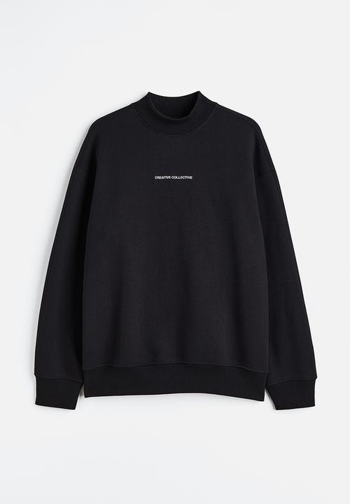 H&M - Relaxed fit sweatshirt - black