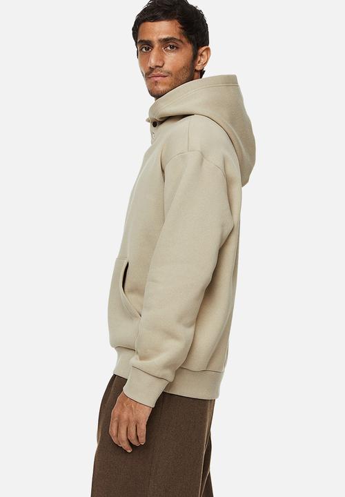 H&M - Relaxed fit hoodie - beige
