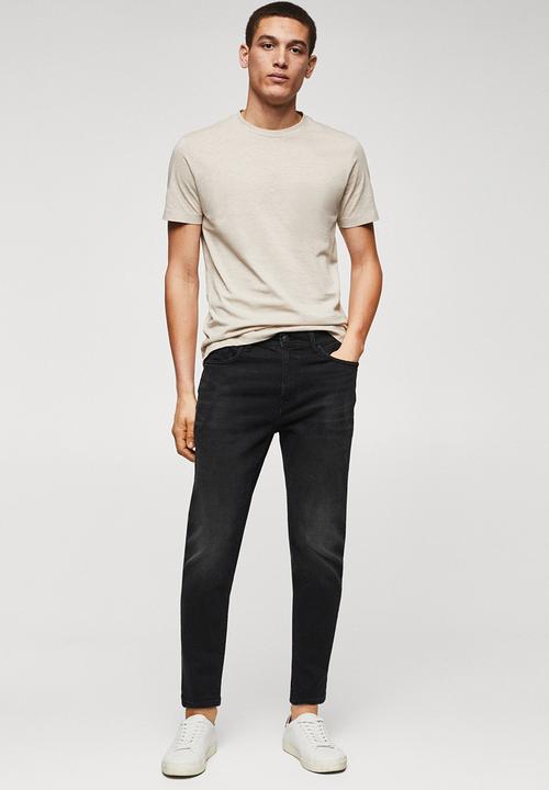 MANGO - Jeans tom - black
