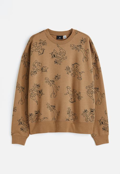 H&M - Relaxed fit sweatshirt - beige/tom and jerry