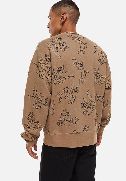 H&M - Relaxed fit sweatshirt - beige/tom and jerry