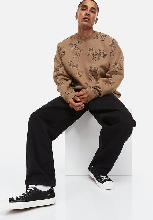H&M - Relaxed fit sweatshirt - beige/tom and jerry