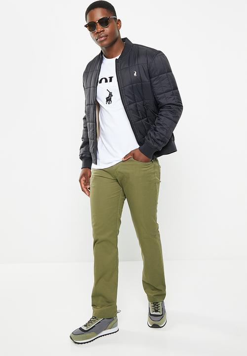 POLO - Mens overdyed twill 5 pocket trouser - fatigue 