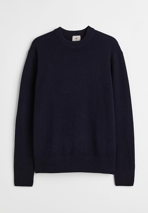H&M - Regular fit wool jumper - navy blue
