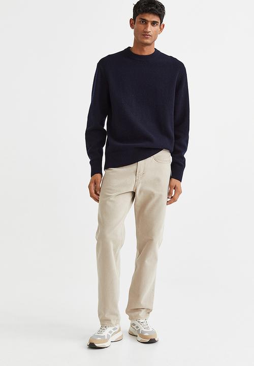 H&M - Regular fit wool jumper - navy blue