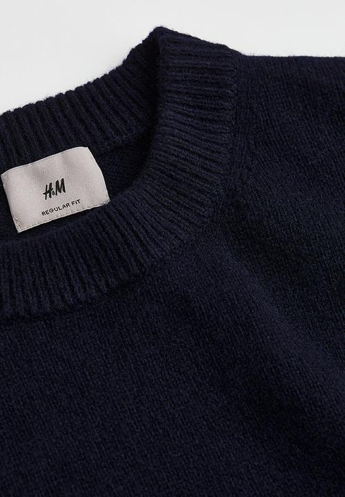 H&M - Regular fit wool jumper - navy blue