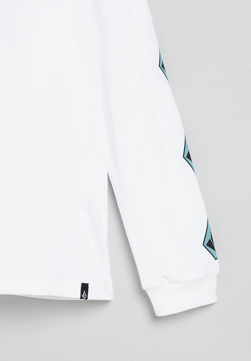 Volcom - Iconic stone long sleeve tee - white