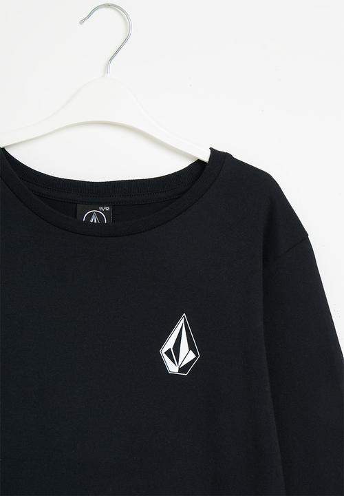 Volcom - Iconic stone long sleeve tee - black