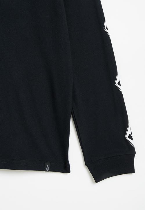 Volcom - Iconic stone long sleeve tee - black
