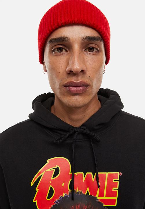 H&M - Printed hoodie - black/david bowie