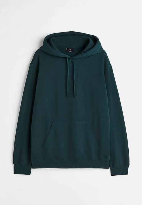 H&M - Relaxed fit hoodie - forest green