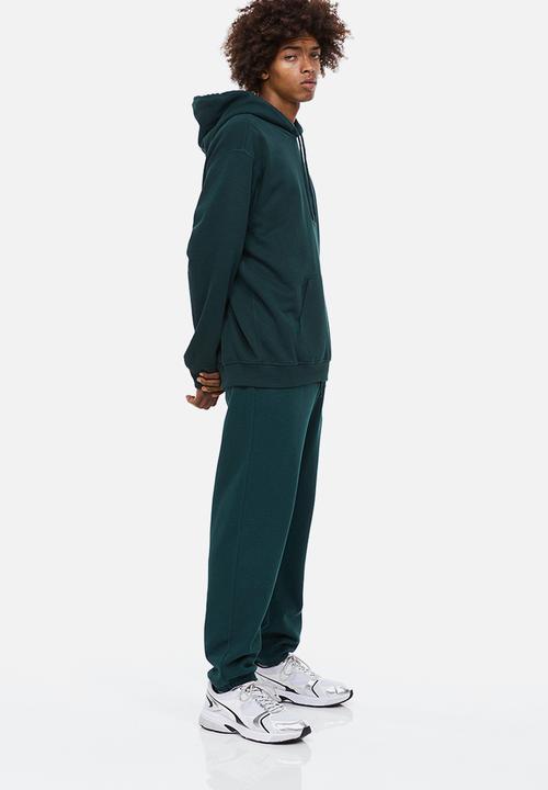 H&M - Relaxed fit hoodie - forest green