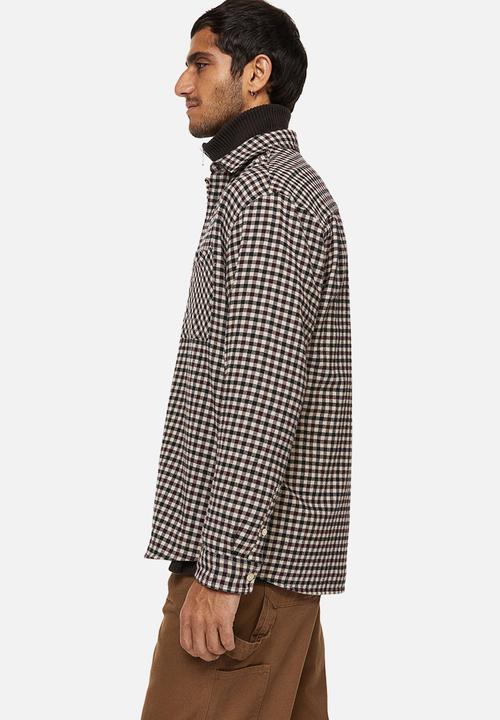 H&M - Cotton twill shirt - red/black checked