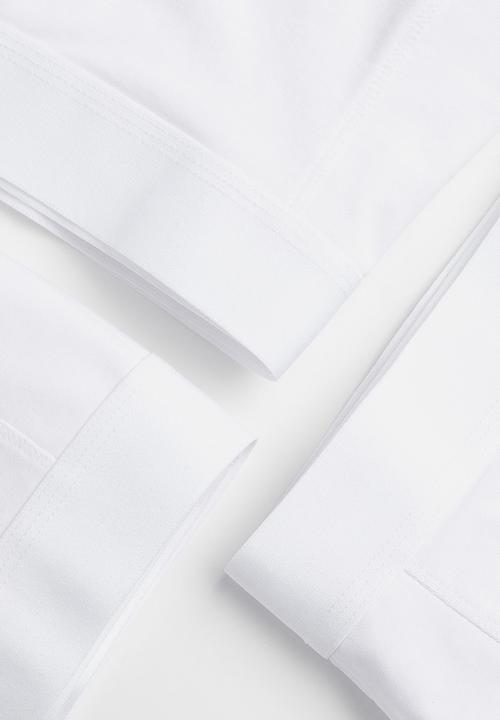 H&M - 3-pack xtra life™ mid trunks - white