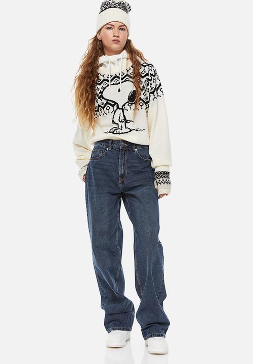 H&M - Jacquard-knit jumper - white/snoopy