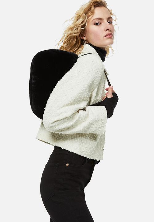 H&M - Rhinestone-button jacket - cream