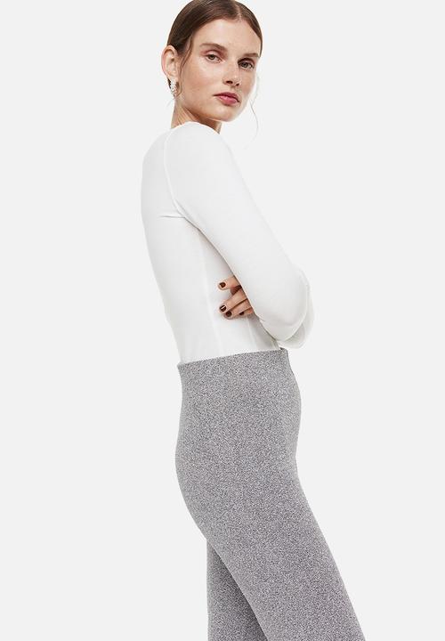 H&M - Long-sleeved bodysuit - white