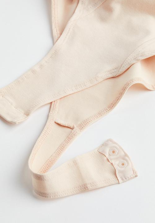 H&M - Long-sleeved body - light beige