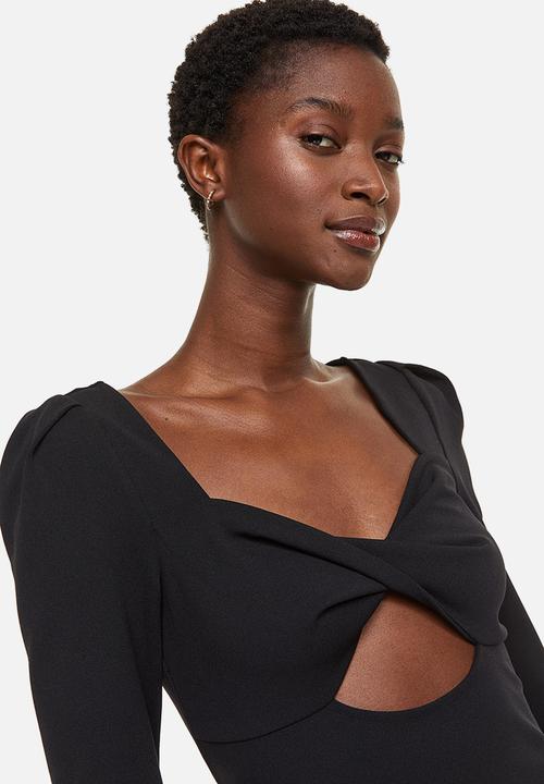 H&M - Cut-out bodycon dress - black