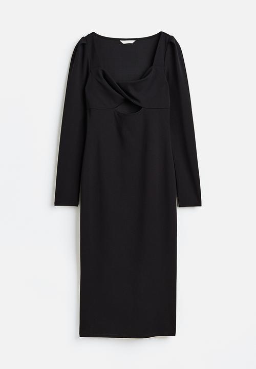H&M - Cut-out bodycon dress - black