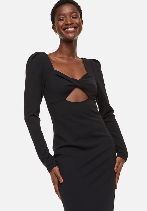 H&M - Cut-out bodycon dress - black