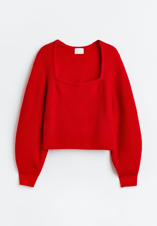 H&M - Rib-knit jumper - red