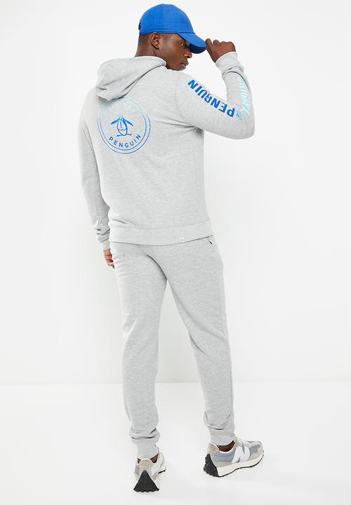 Original Penguin - Penguin logo fleece pullover - heather grey