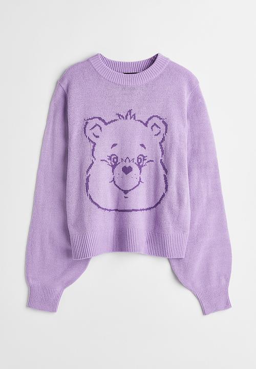 H&M - Jacquard-knit jumper - light purple/care bears