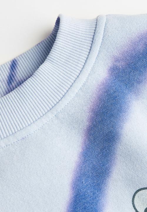 H&M - Oversized printed sweatshirt - light blue/pink floyd