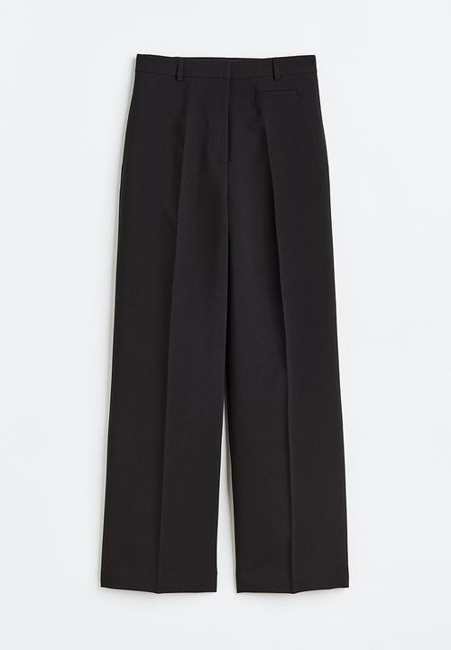 H&M - Straight trousers - black