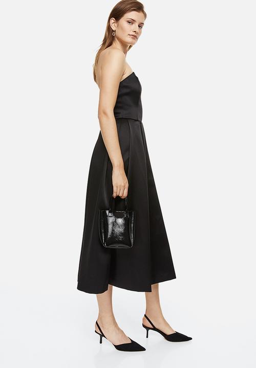 H&M - Strapless dress - black