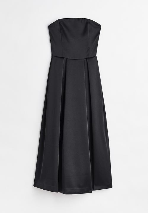 H&M - Strapless dress - black
