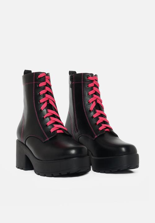 Koi Footwear - Kitana lace boot - black & purple