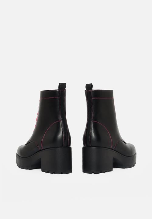 Koi Footwear - Kitana lace boot - black & purple