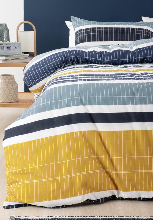Linen House - Dalton duvet cover set - navy