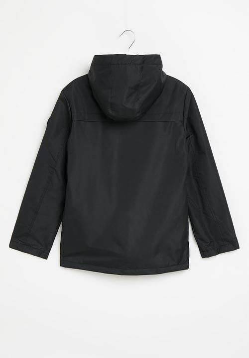 SOVIET - Boys zip through parka jacket - black