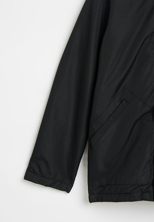 SOVIET - Boys zip through parka jacket - black