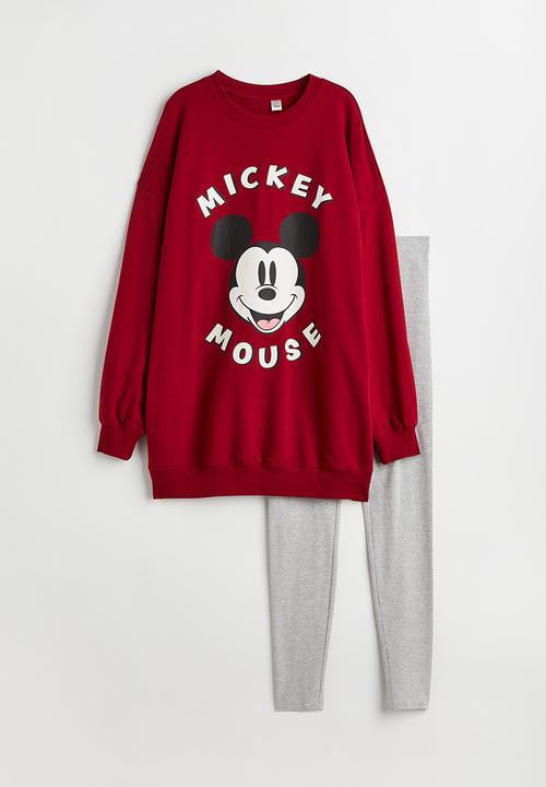 H&M - Printed pyjamas - red/mickey mouse