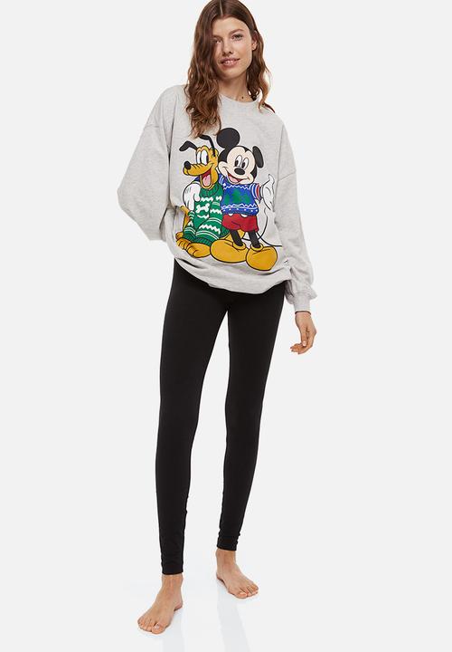 H&M - Printed pyjamas - grey/mickey mouse