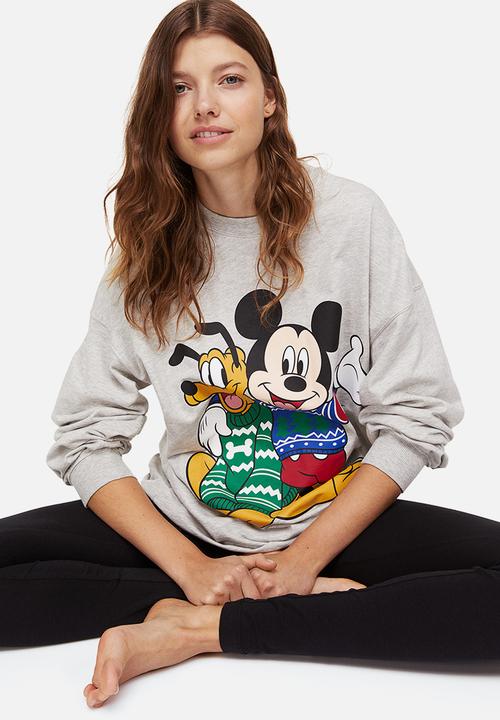 H&M - Printed pyjamas - grey/mickey mouse