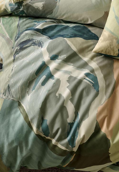 Linen House - Foresta duvet cover set - green herb