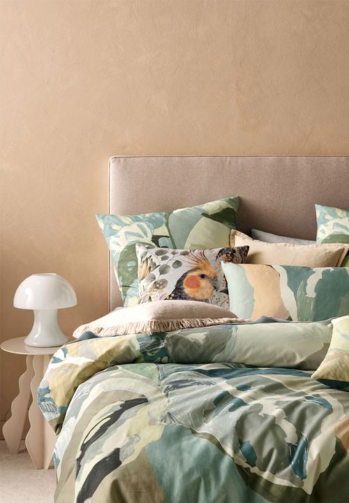 Linen House - Foresta duvet cover set - green herb