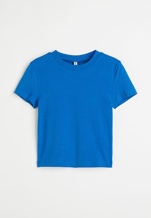 H&M - Cropped top - bright blue