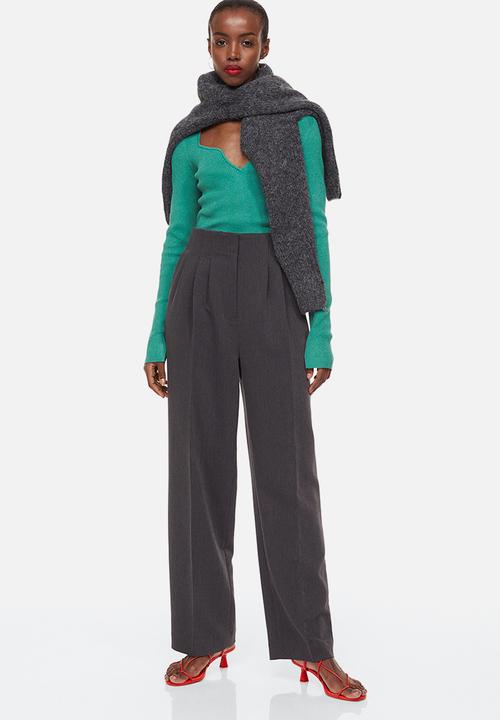H&M - Rib-knit top - turquoise