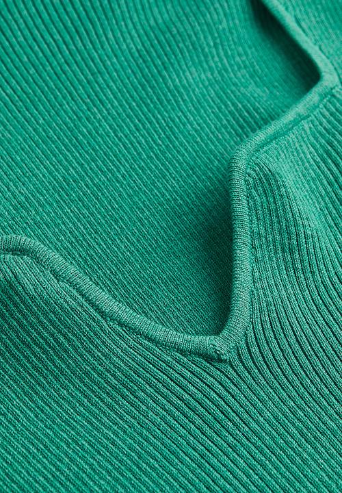 H&M - Rib-knit top - turquoise