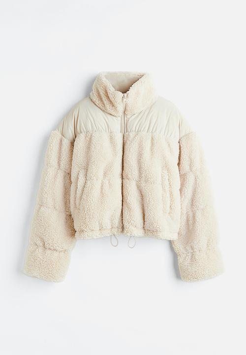 H&M - Teddy padded jacket - light beige